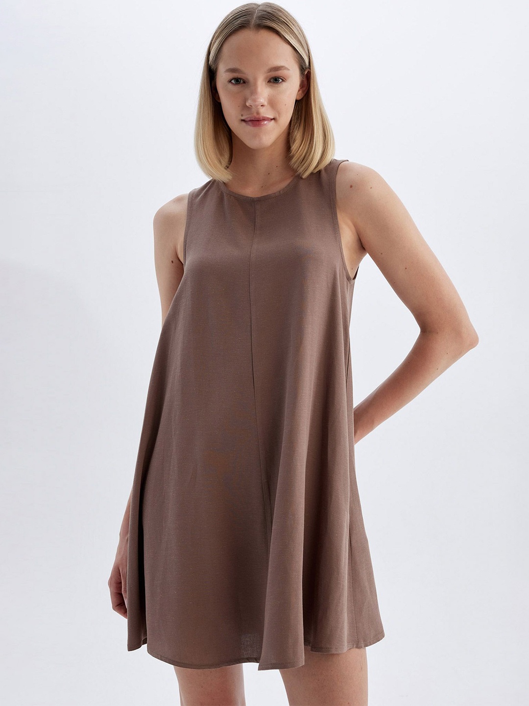 

DeFacto A-Line Mini Dress, Bronze