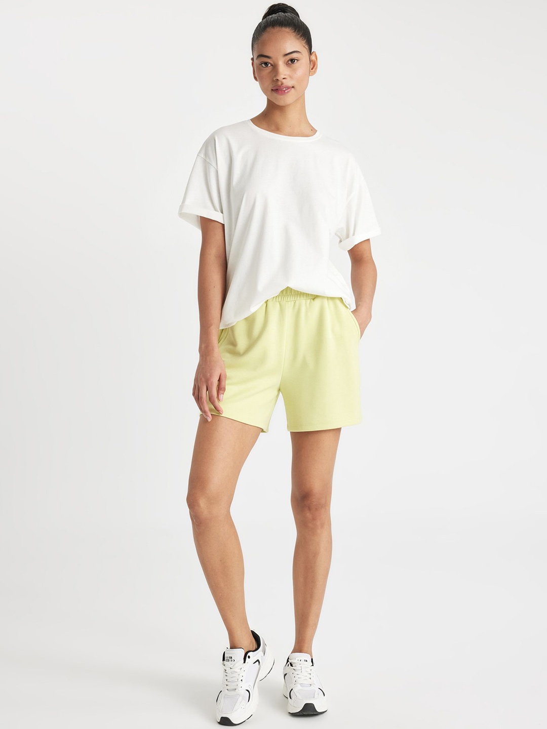 

DeFacto Women Modal Sports Shorts, Na