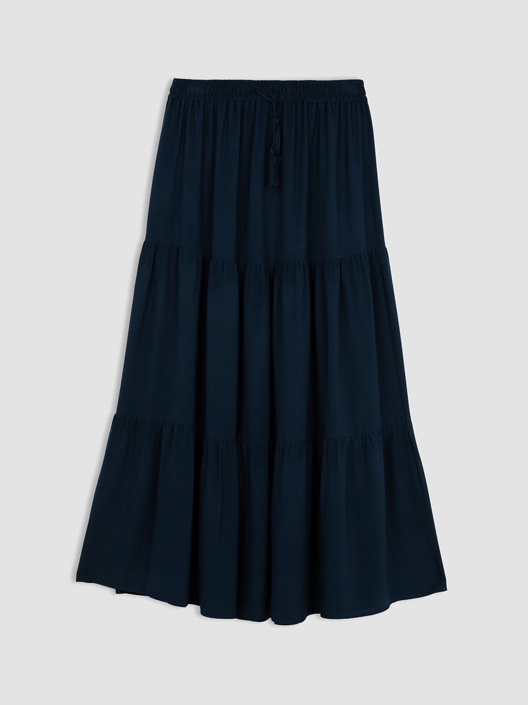 

DeFacto Tiered Maxi Skirt, Blue