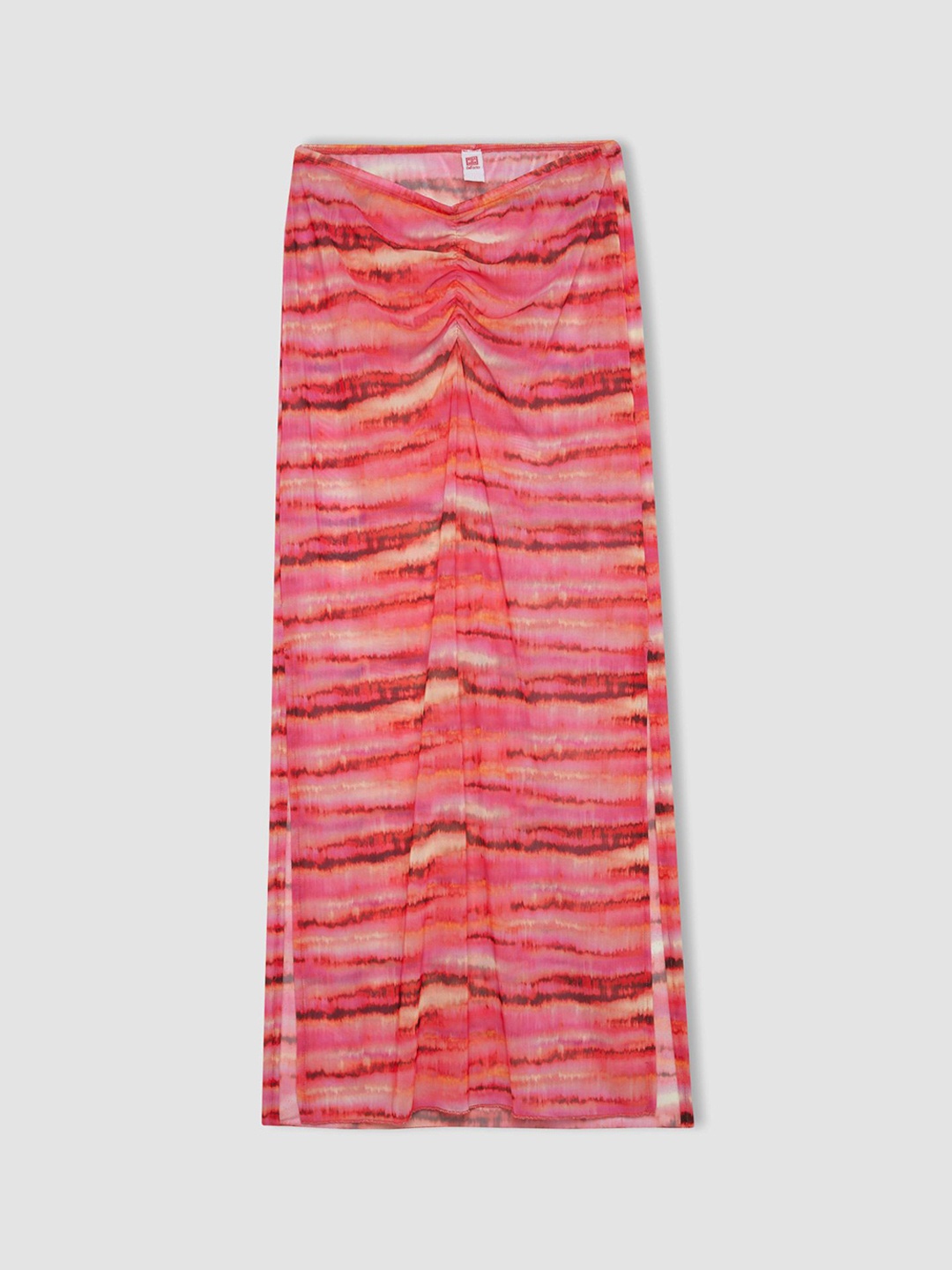 

DeFacto Printed Long Swim Skirt, Pink