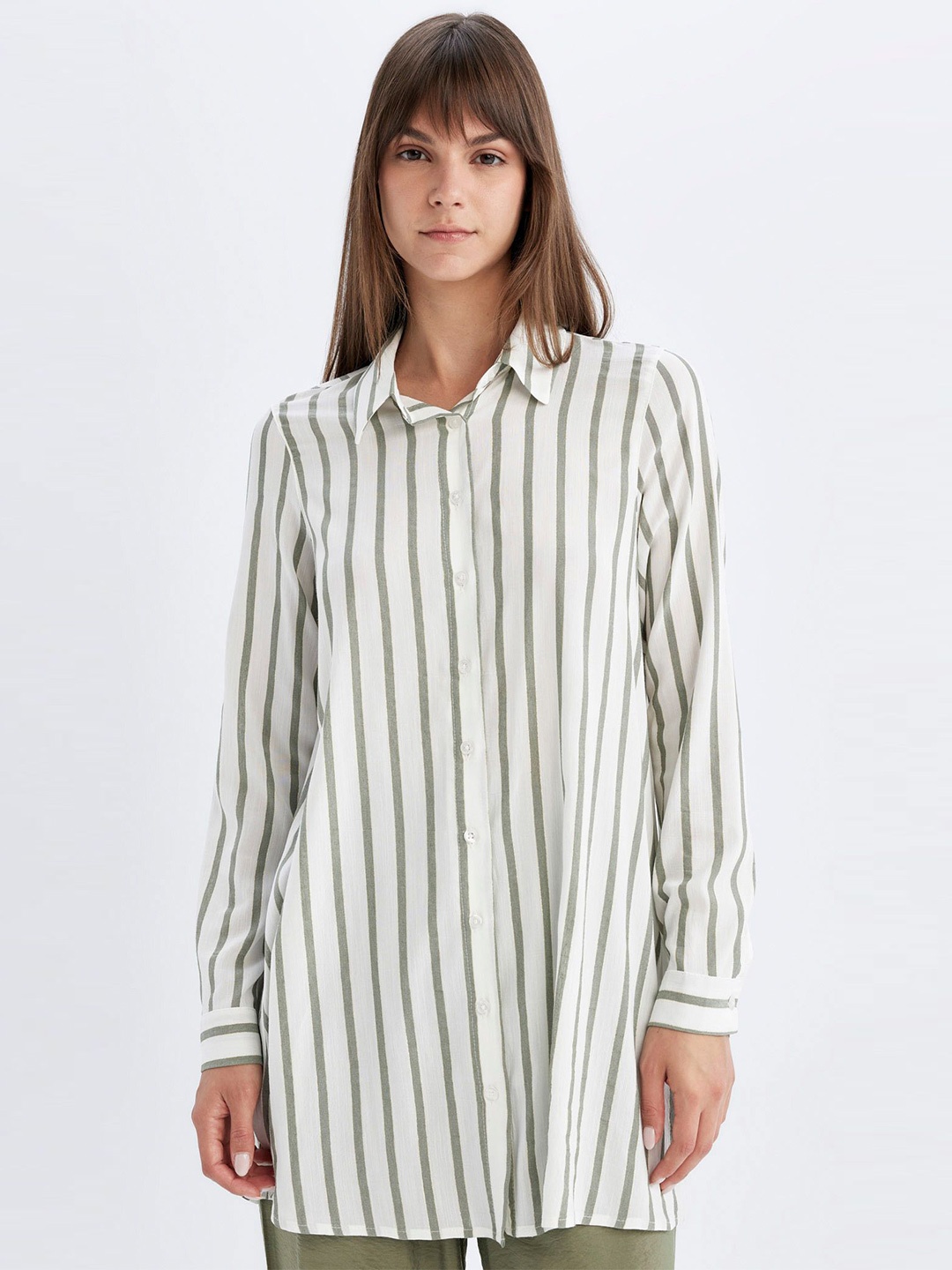 

DeFacto Women Striped Shirt, White