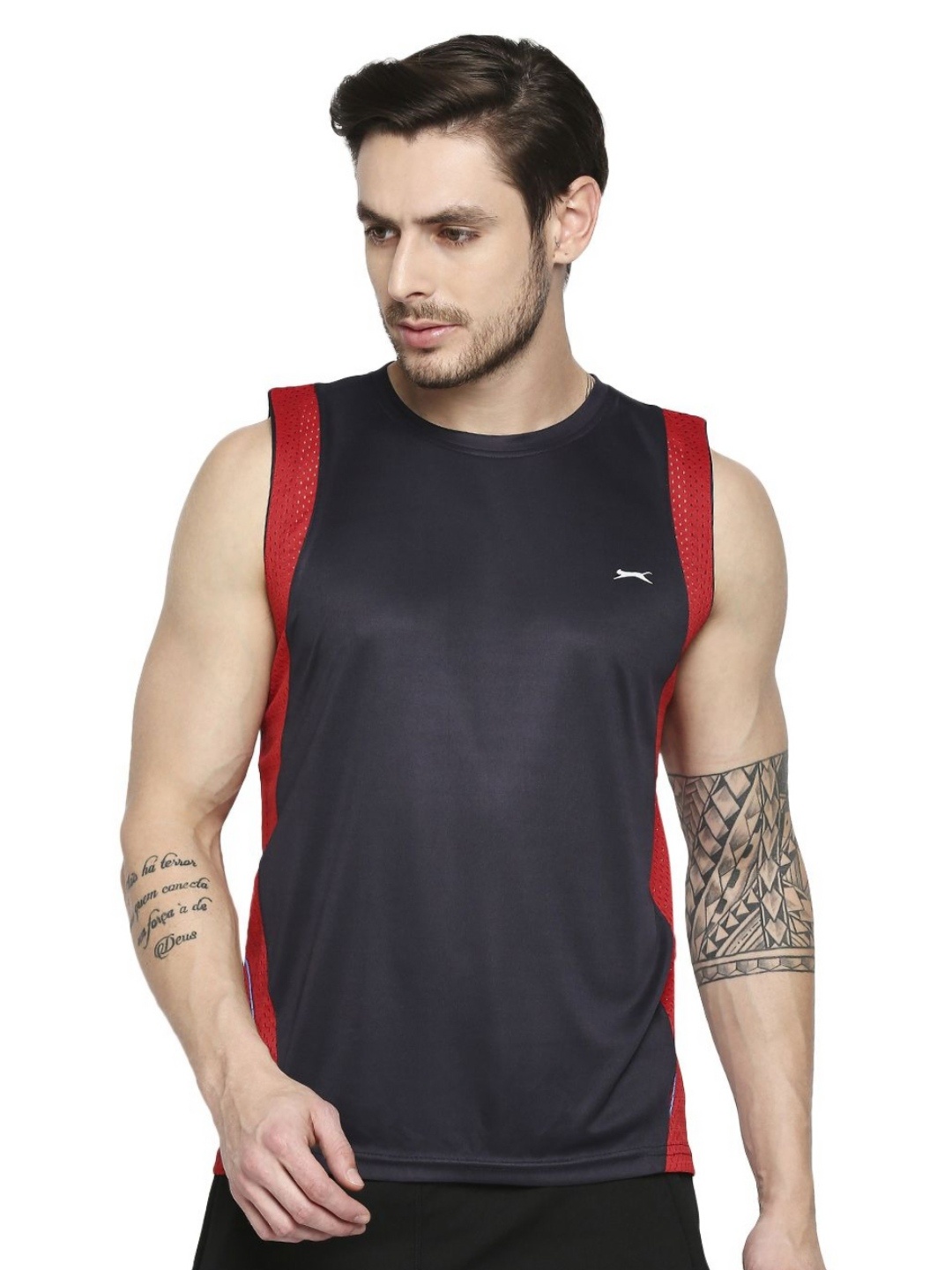 

Black Panther Men Colourblocked Dri-FIT T-shirt, Navy blue