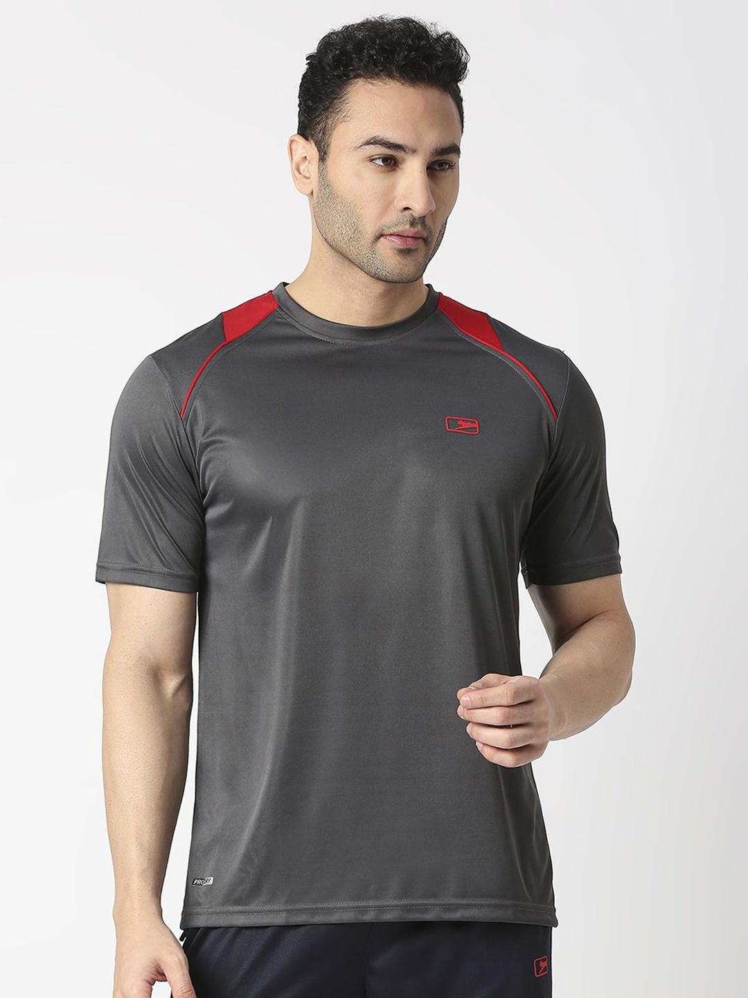

Black Panther Men Dri-FIT Applique T-shirt, Charcoal