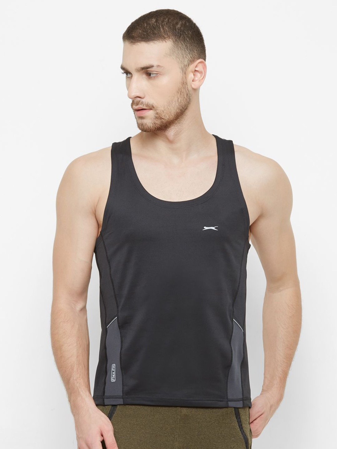 

Black Panther Men Solid Sleeveless T-shirt