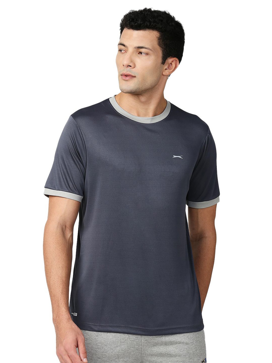 

Black Panther Men Short Sleeves Round Neck Dri-FIT Pockets T-shirt, Charcoal
