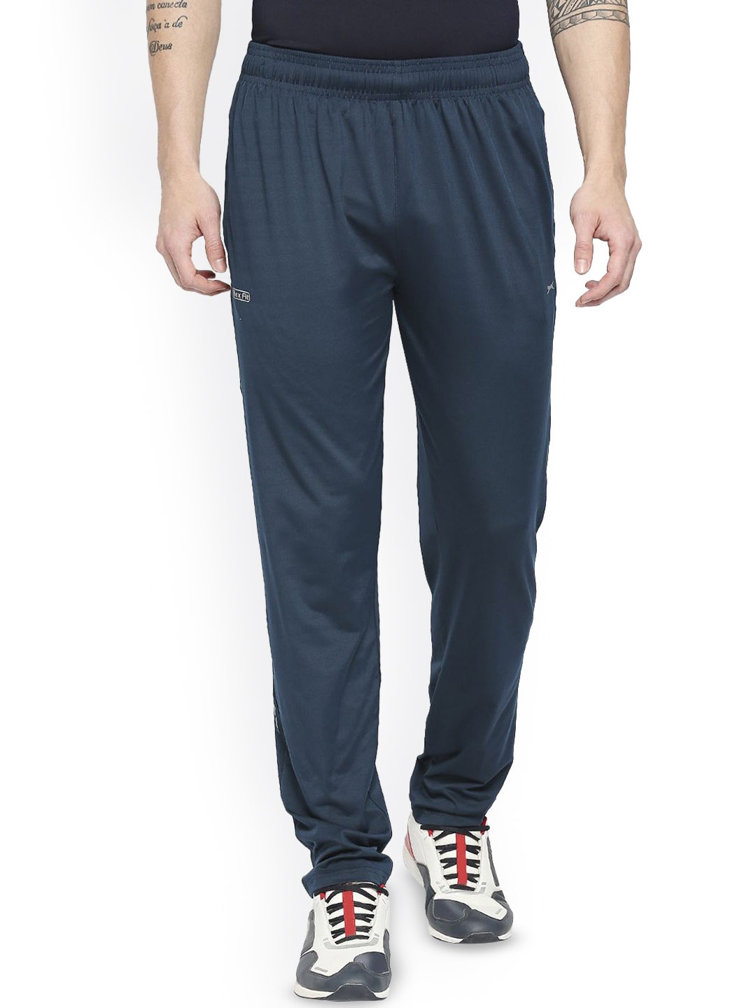 

Black Panther Men Mid-Rise Dry Fit Track Pants, Blue