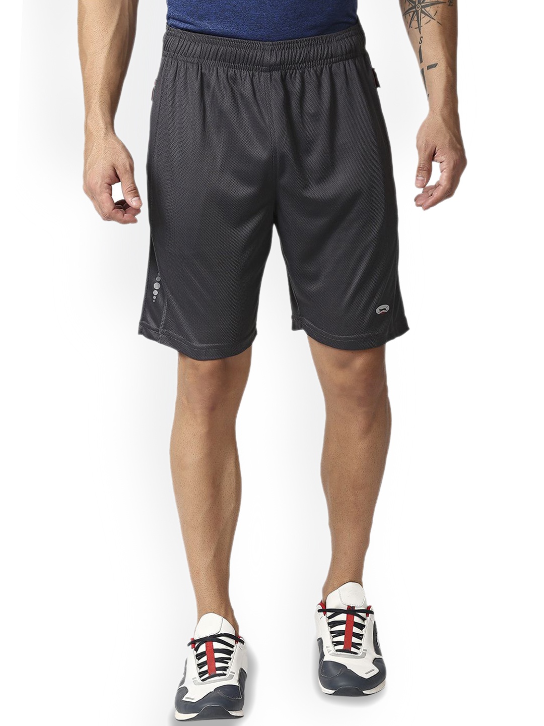 

Black Panther Men Training Long Sports Shorts, Charcoal