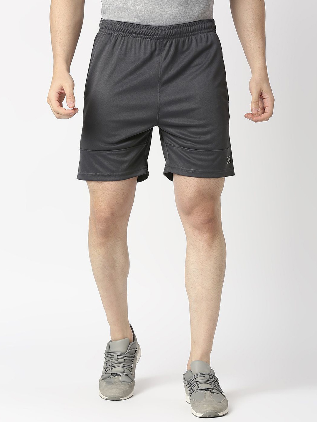 

Black Panther Men Mid-Rise Training or Gym Sports Shorts, Charcoal