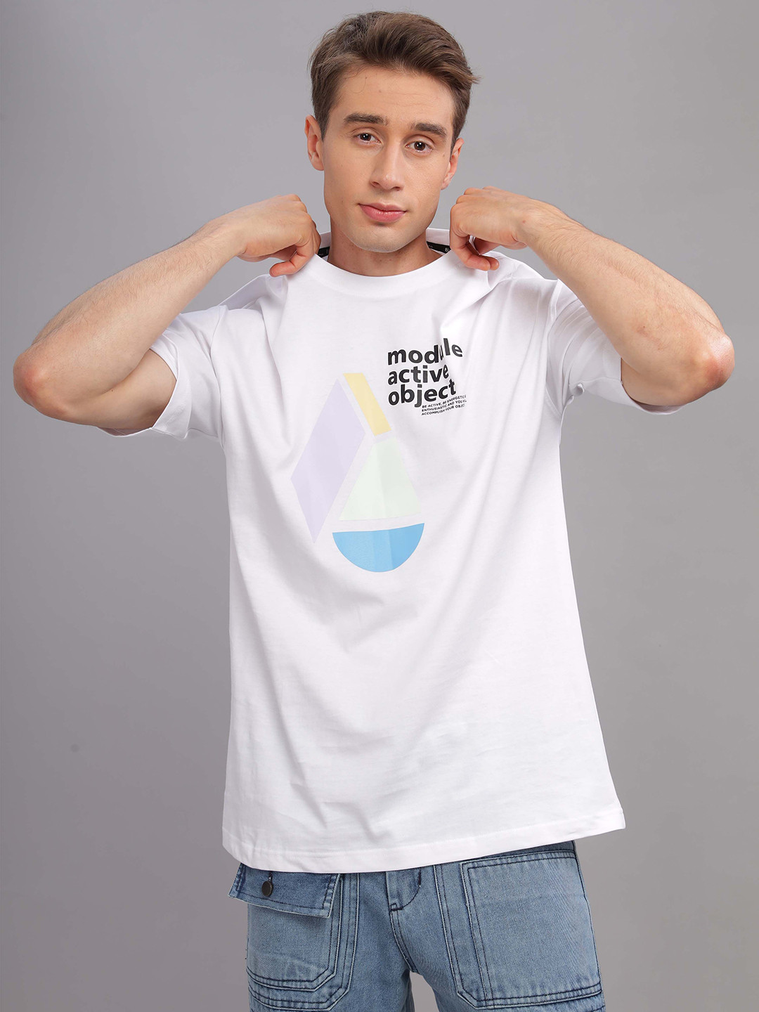 

TOMHIDDLE Men Typography Printed T-shirt, White