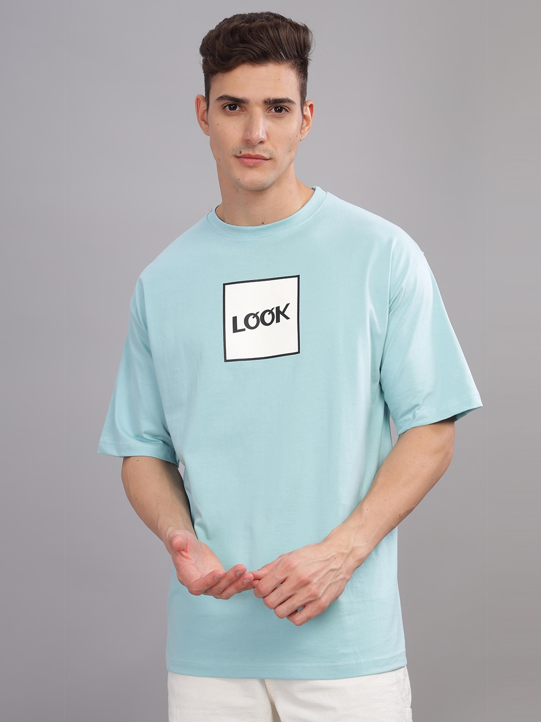 

TOMHIDDLE Men Printed Pockets T-shirt, Blue