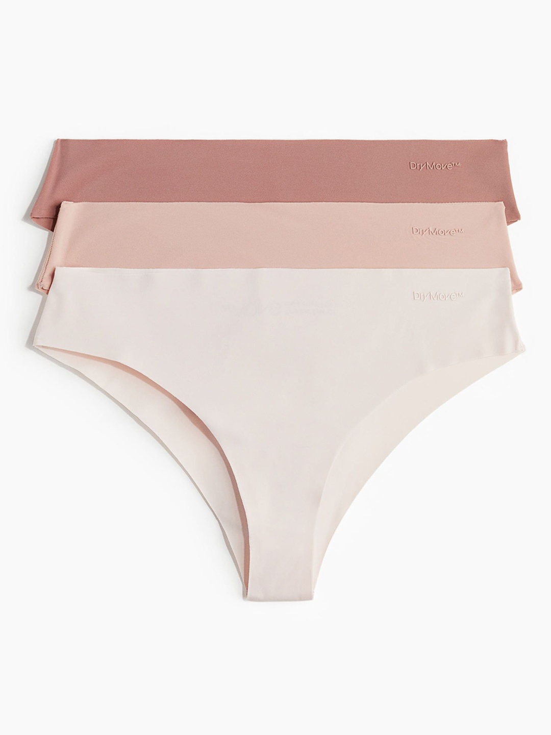 

H&M Pack Of 3 DryMove Sports Brazilian briefs, Pink