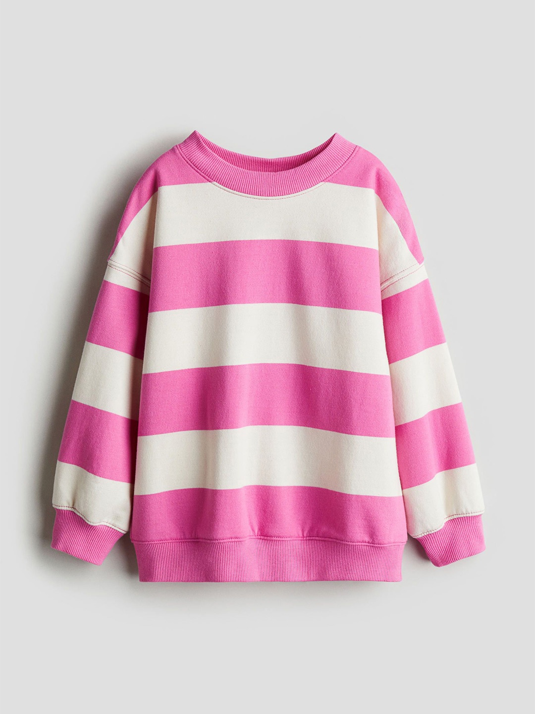 

H&M Girls Striped Sweatshirts, Pink