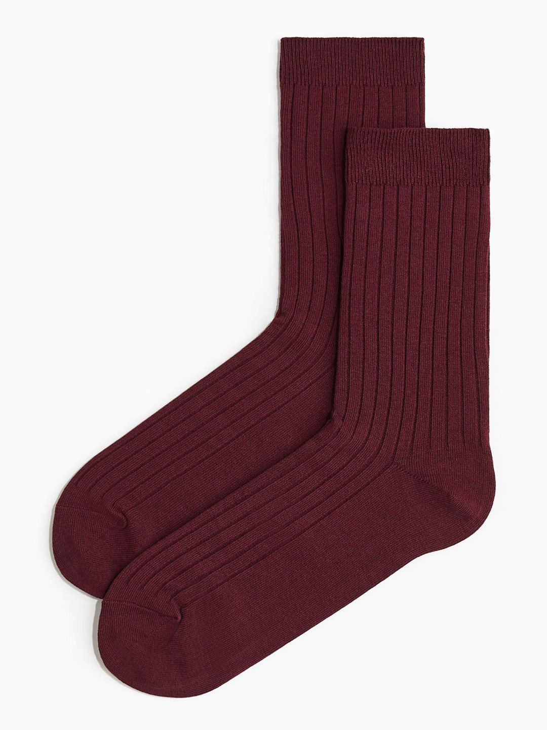 

H&M Men Calf Length Socks, Maroon