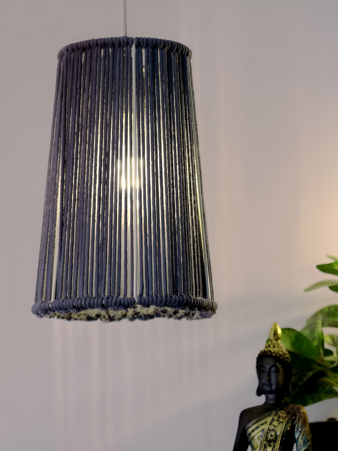 

Decazone Blue Textured Iron Contemporary Ceiling Lamp