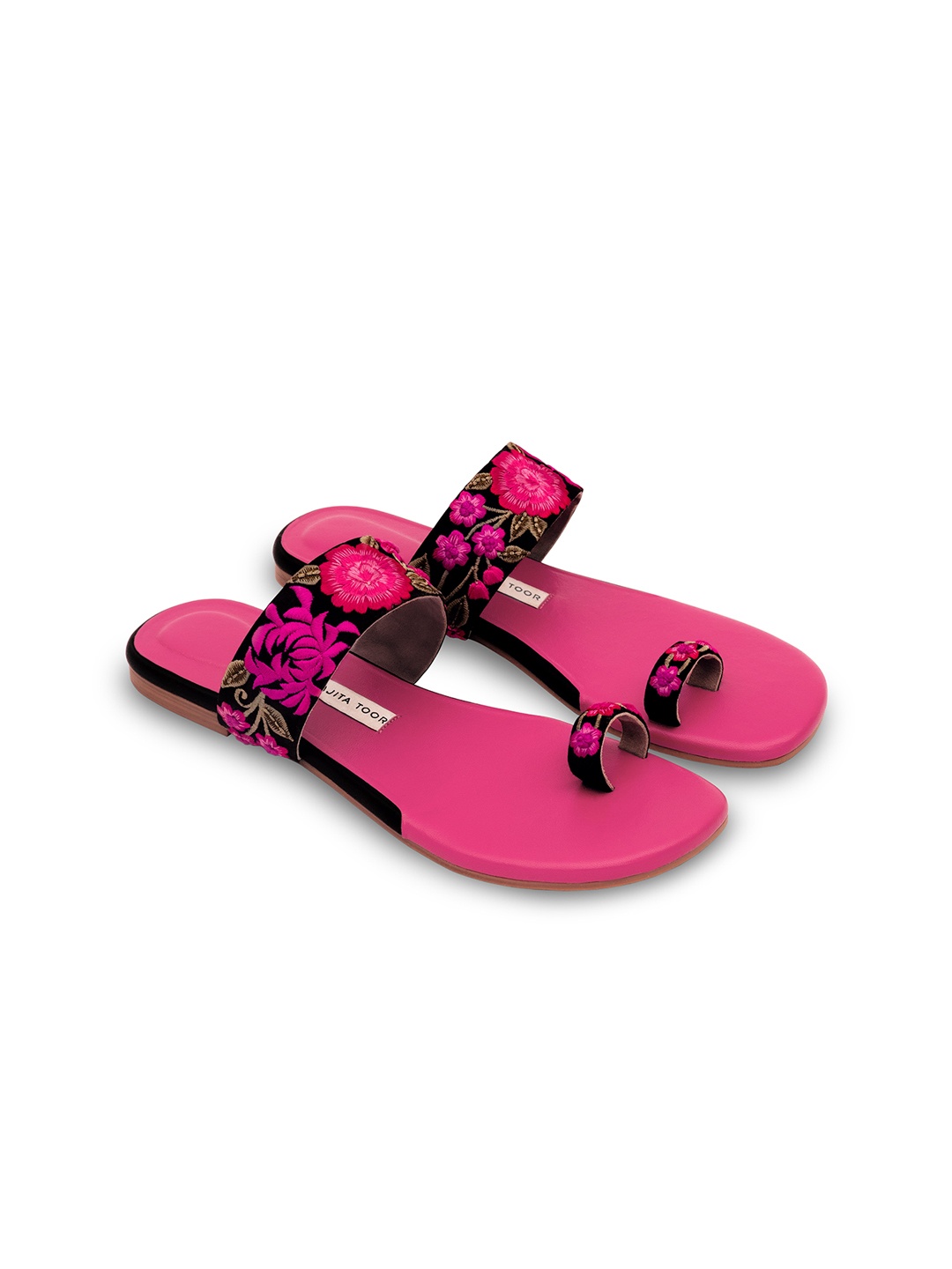 

Aprajita Toor Women Printed Ethnic One Toe Flats, Pink