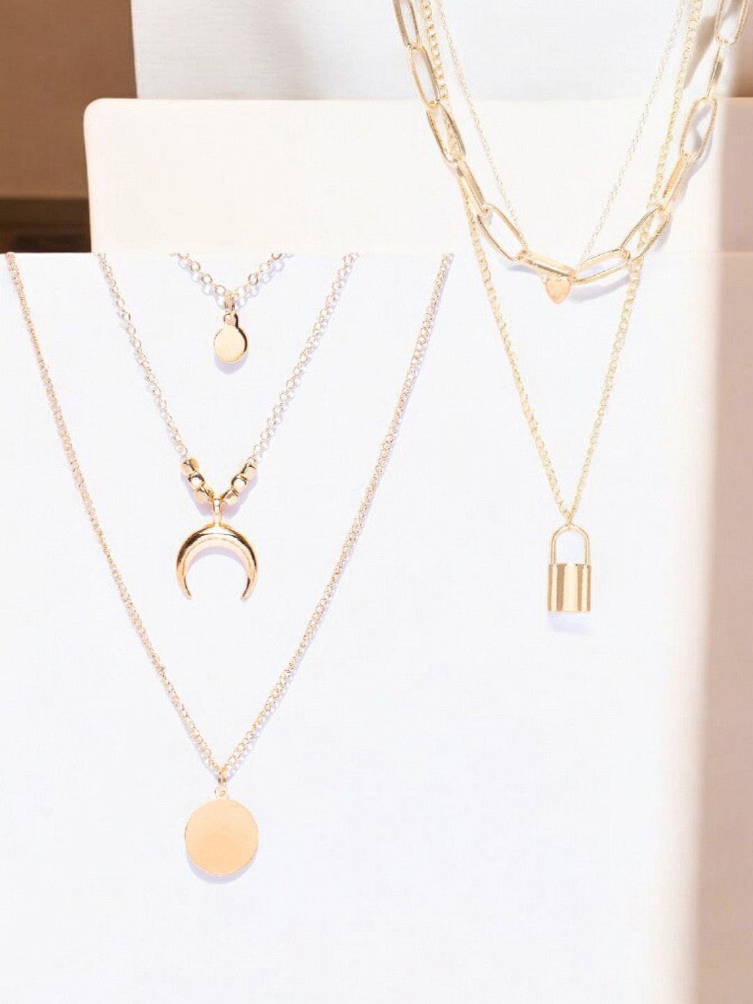 

fabula Set Of 2 Gold-Plated Layered Necklace