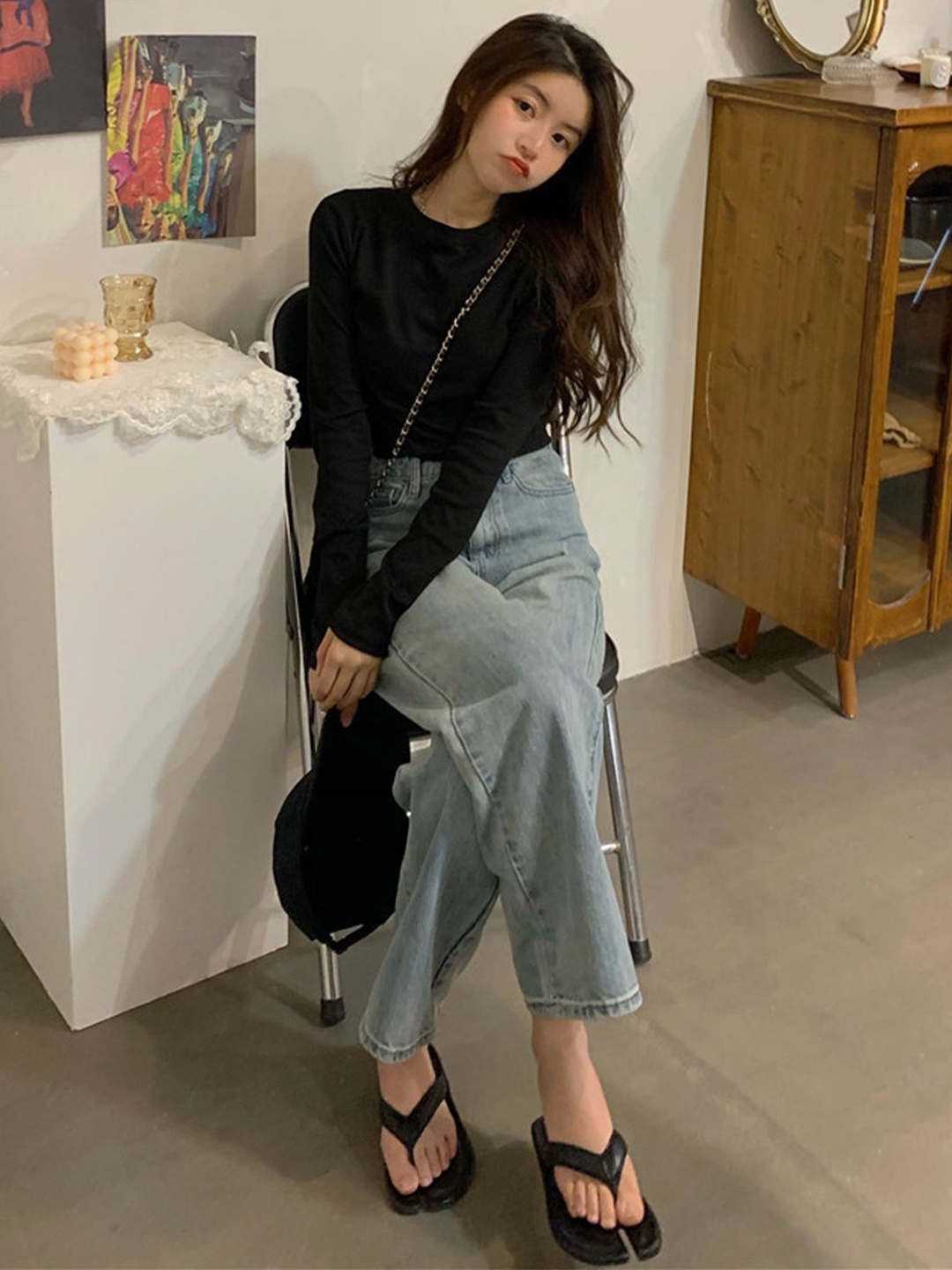 

LULU & SKY Top, Black