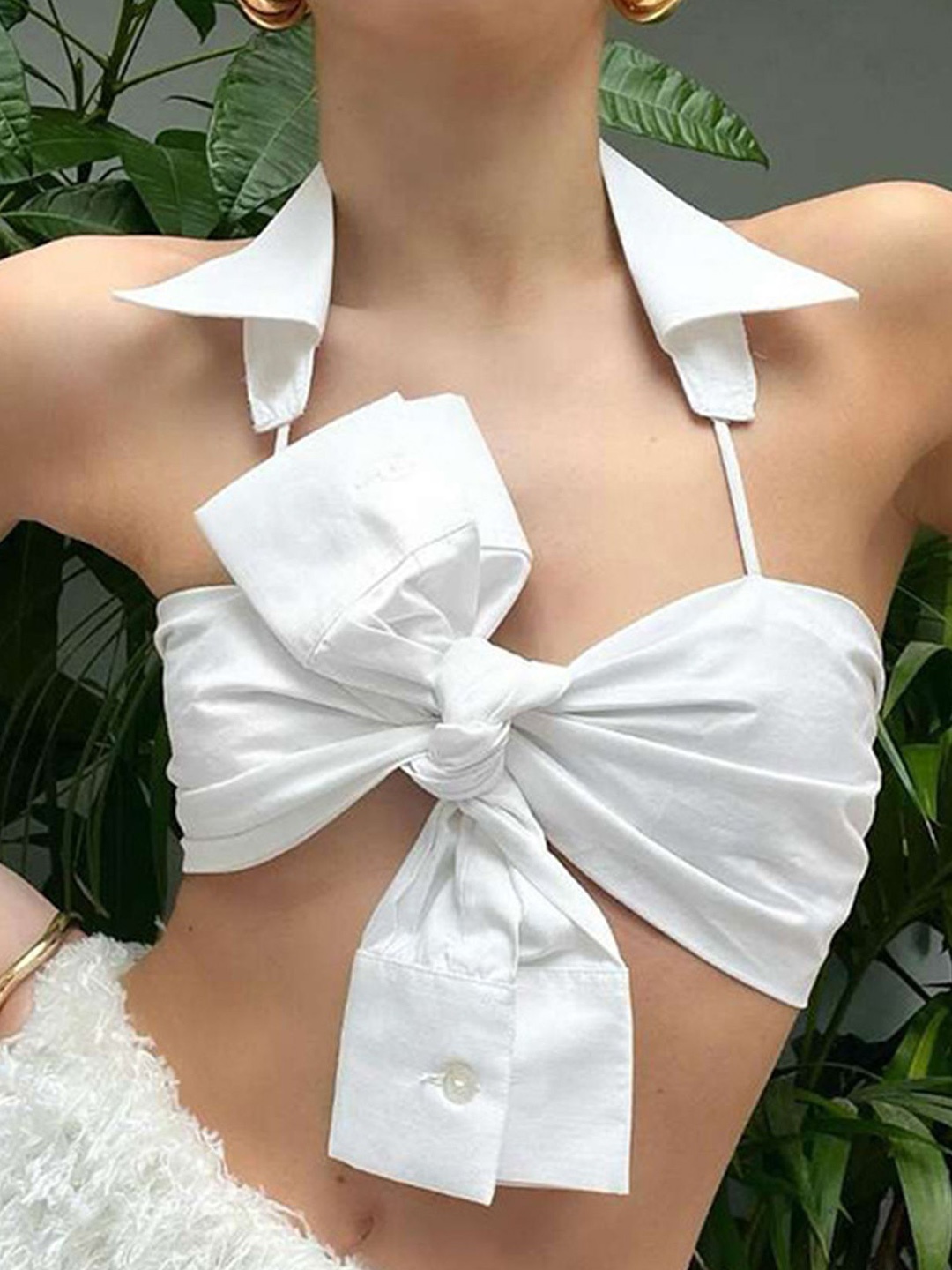 

LULU & SKY Crop Top, White