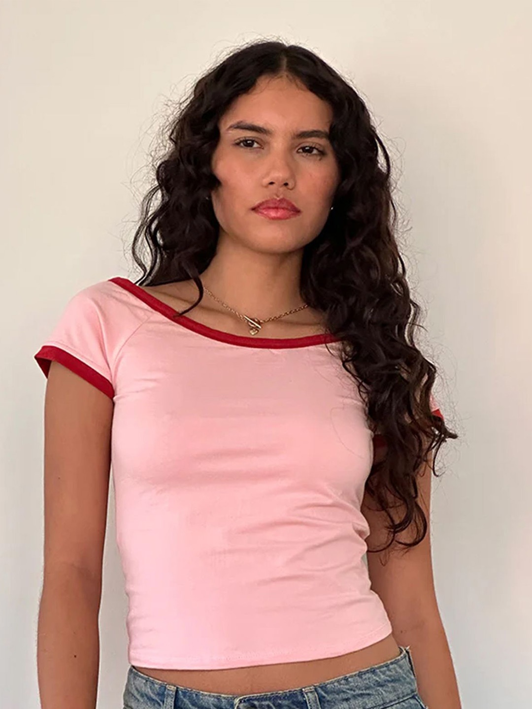 

LULU & SKY Crop Top, Pink