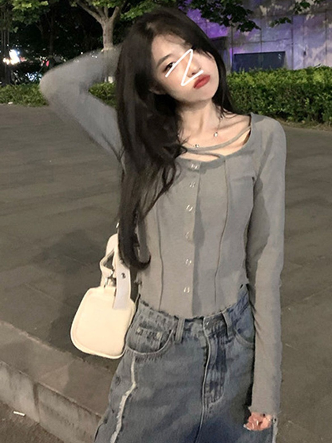 

LULU & SKY Top, Grey
