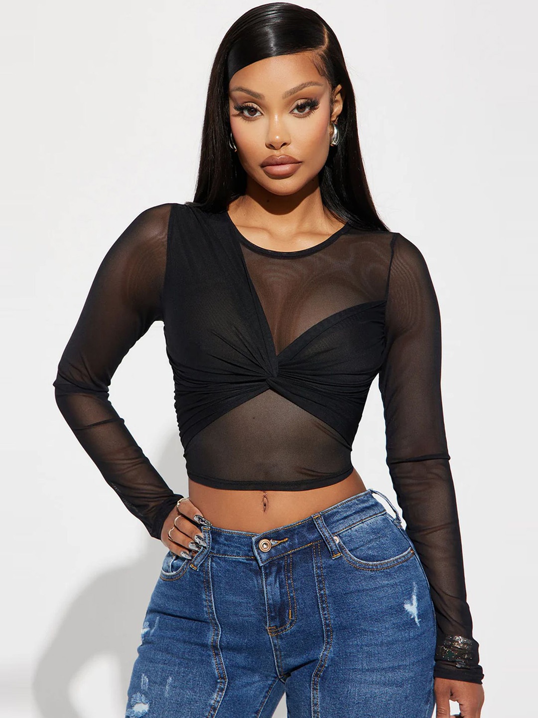 

LULU & SKY Crop Top, Black