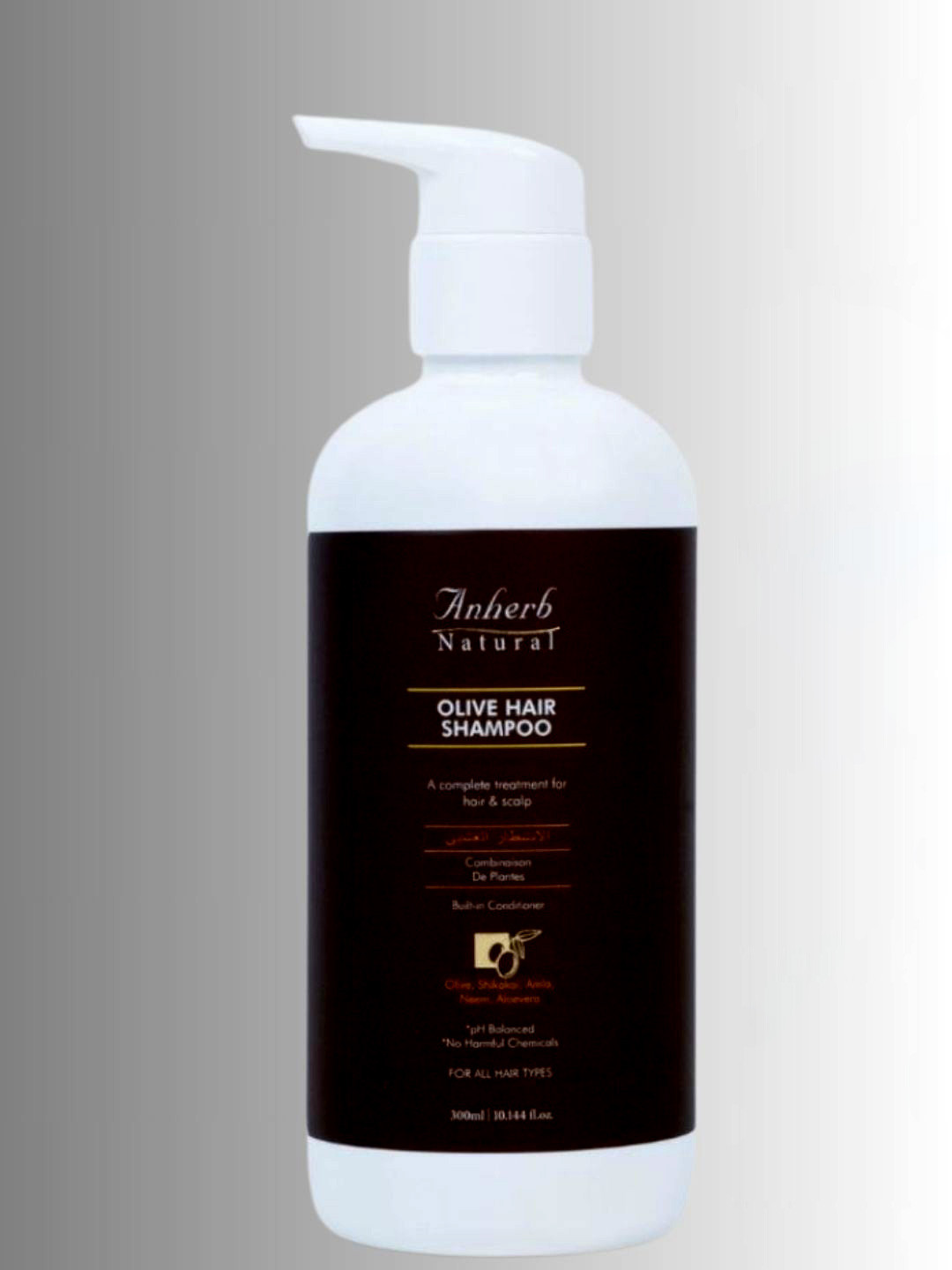 

Anherb Natural Olive Hair Shampoo- 300ml, White