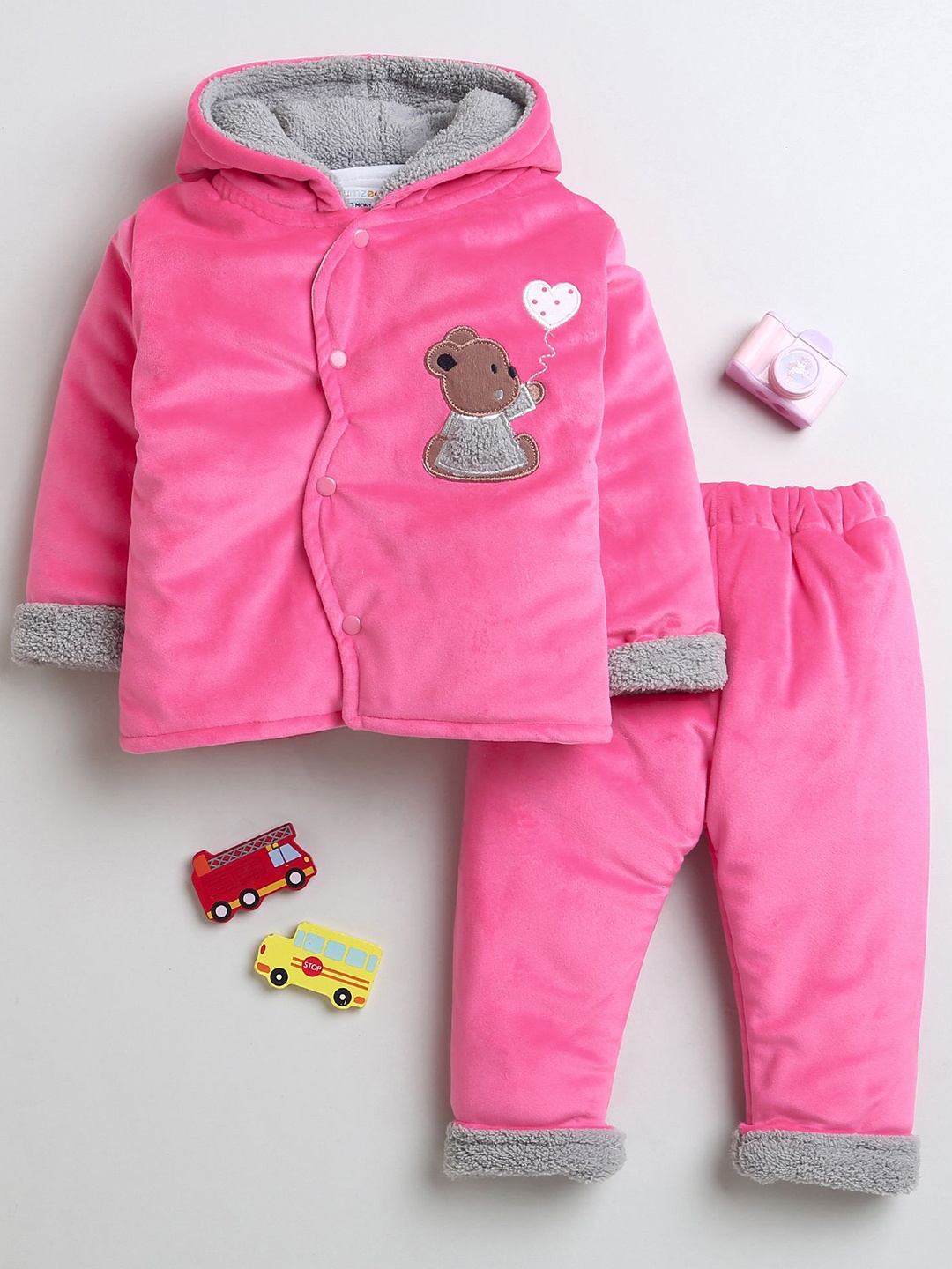

BUMZEE Infants Girls Sweater with Trousers, Pink
