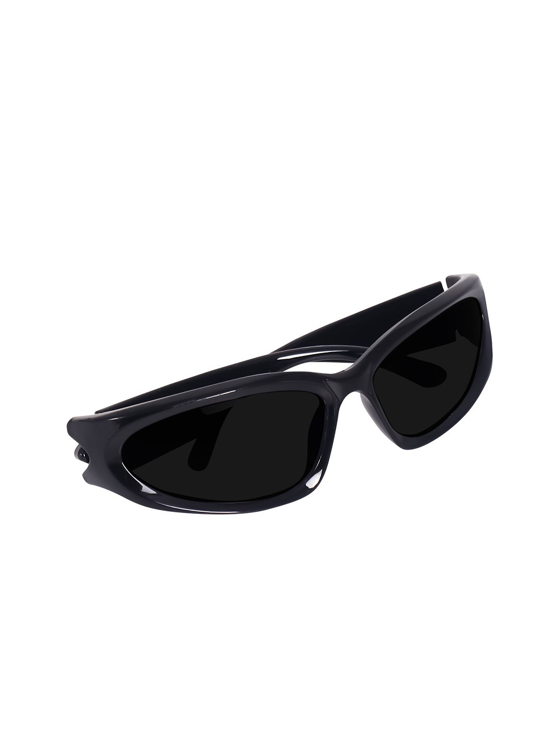 

CRIBA Unisex Sports Sunglasses with UV Protected Lens CR_SOLDR_BLK, Black