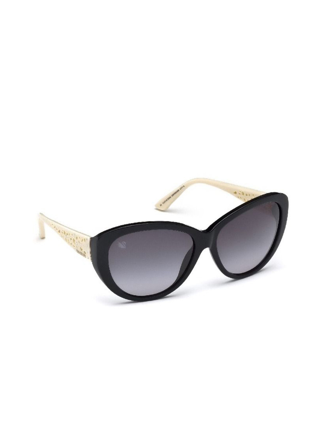 

SWAROVSKI Cat-Eye Sunglasses with Silver Lens for Women, Grey