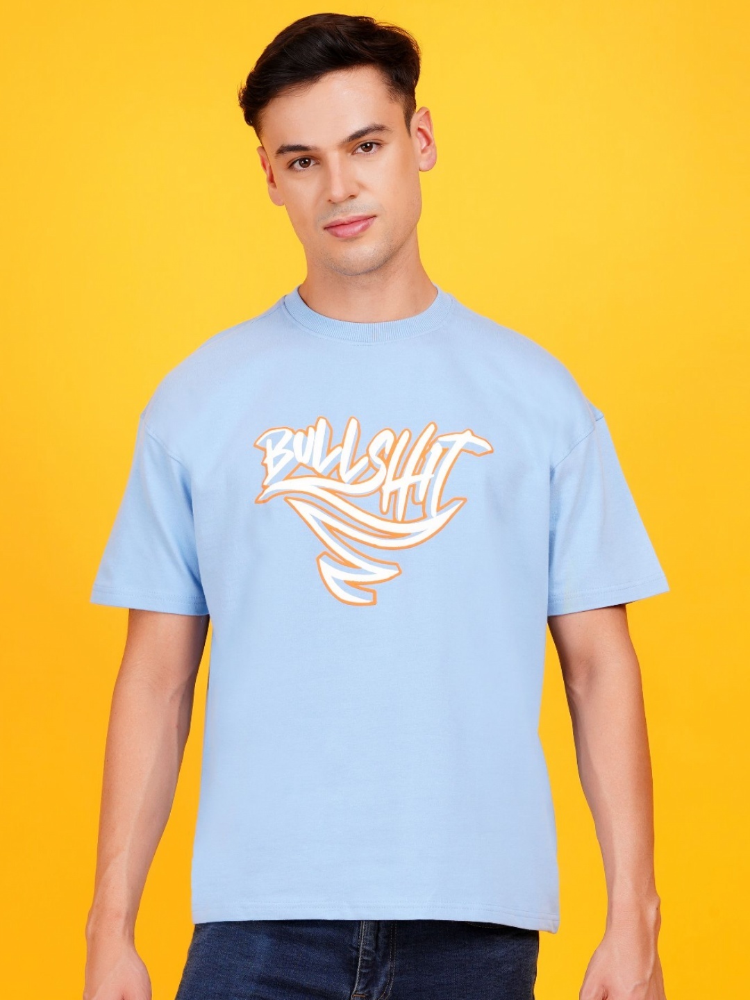 

DAFABFIT Men Typography Printed Everfresh T-shirt, Blue
