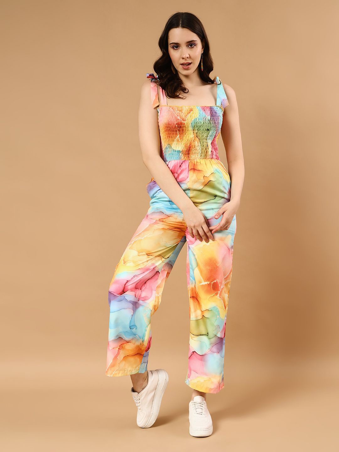 

The Dry State Printed Basic Jumpsuit, Yellow