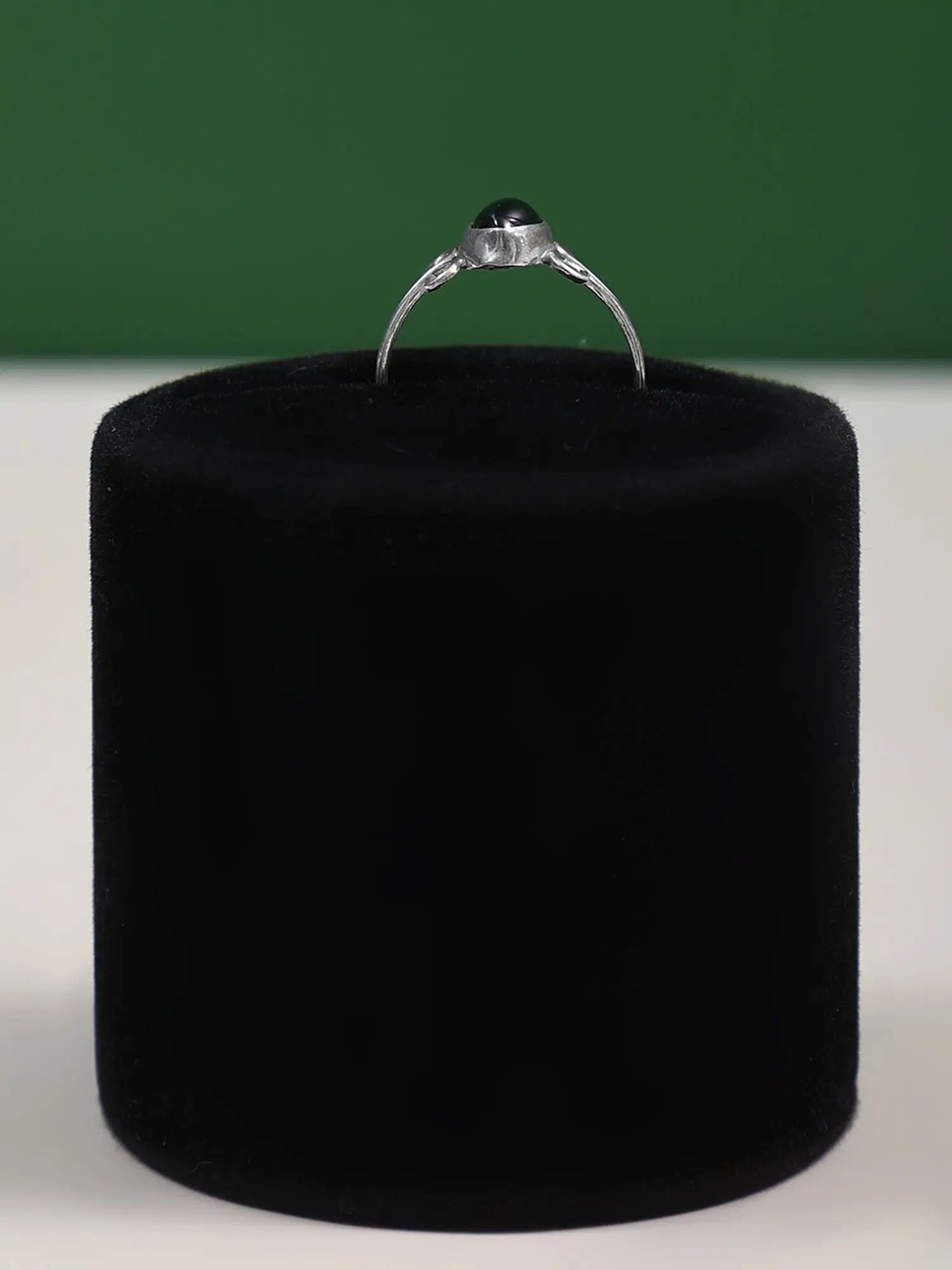 

Exotic India Marquise Cut Black Onyx Gemstone Sterling Silver Ring