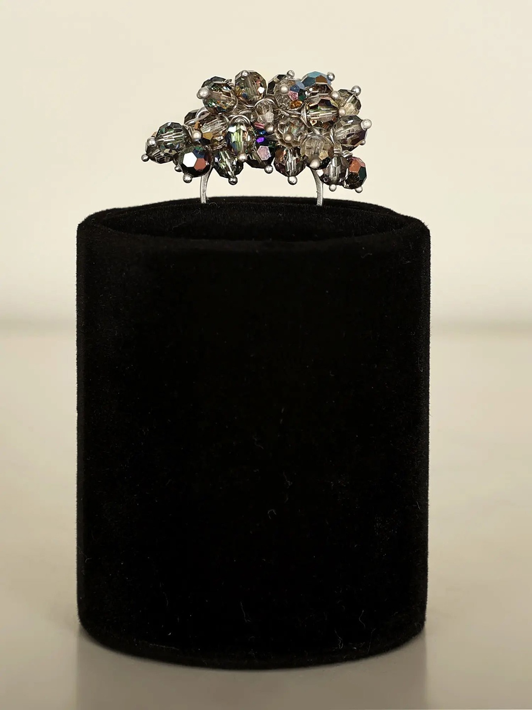 

Exotic India Crystal with Unbelievable Swarovski Gypsy Sterling Silver Ring