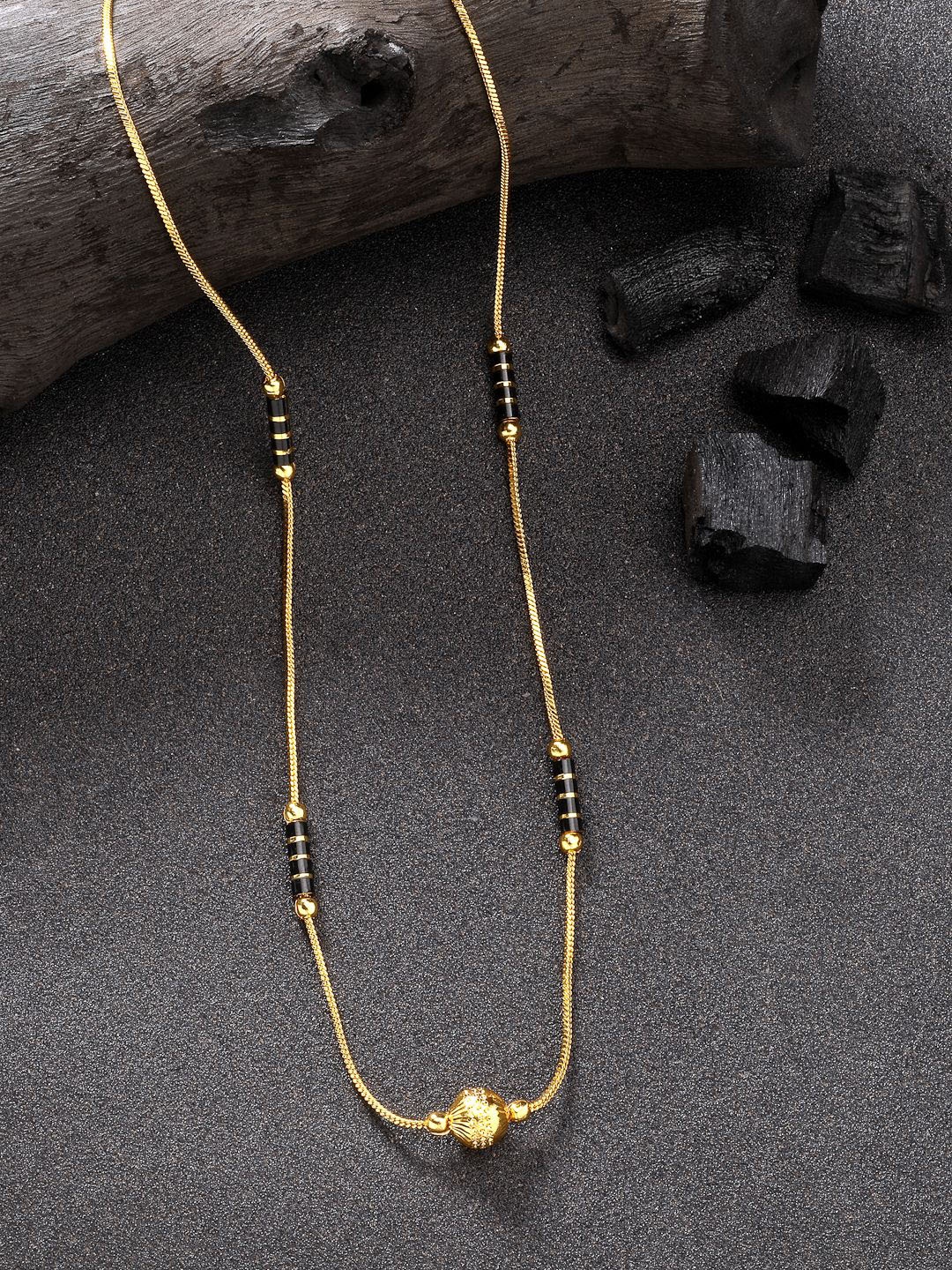 

NVR Gold Plated Artificial Beads Mangalsutra