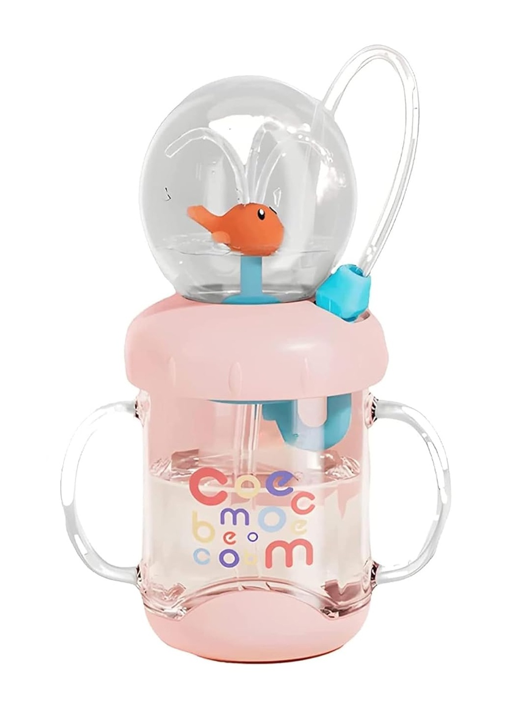 

Kidology Whale Spray Water Cup Sipper with Handle, Pink