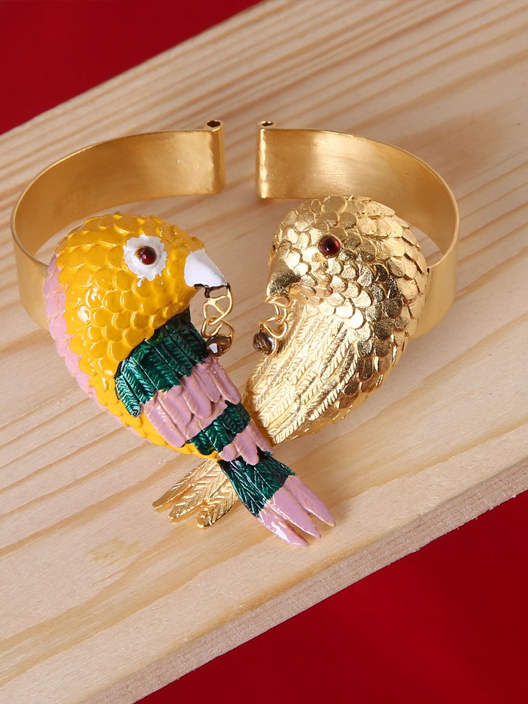 

Trupti Mohta Gold-Plated La La Love Bird Cuff Bracelet