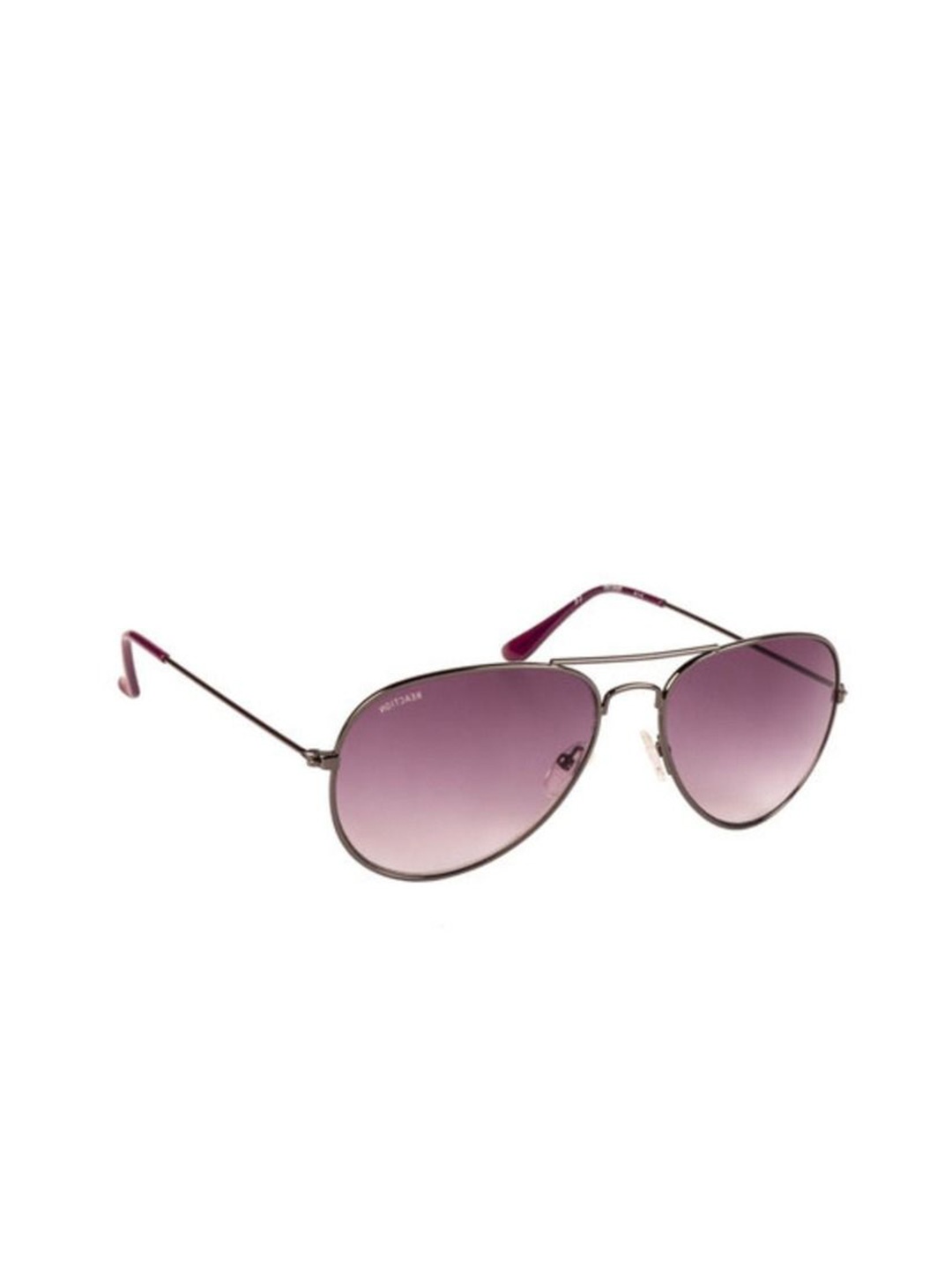 

Kenneth Cole Women Aviator Sunglasses with UV Protected Lens KC1288 58 08B-Silver, Purple