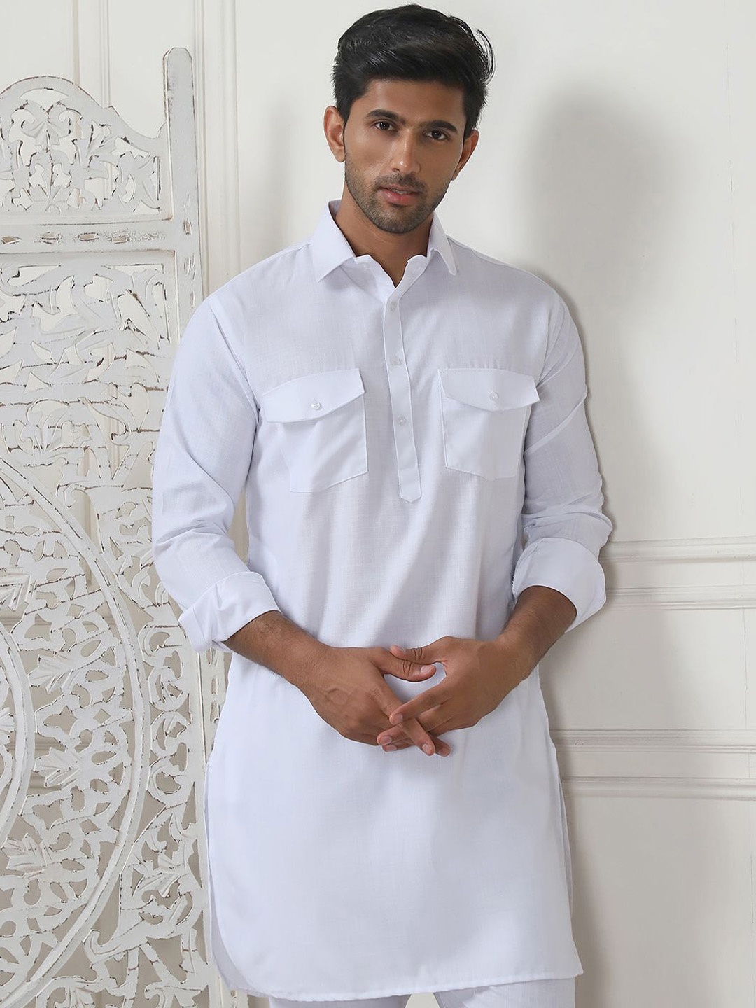 

Anouk Regular Kurta with Pyjamas, White