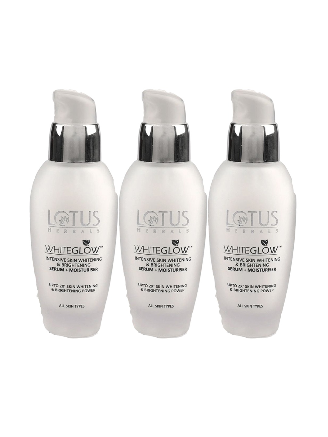 

Lotus Herbals Whiteglow Set Of 3 Intensive Skin Whitening & Brightening Serum 30ml Each, White