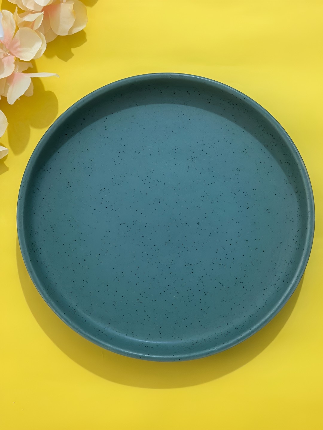 

Lupaava Green Ceramic Microwave Safe Dinner Plate