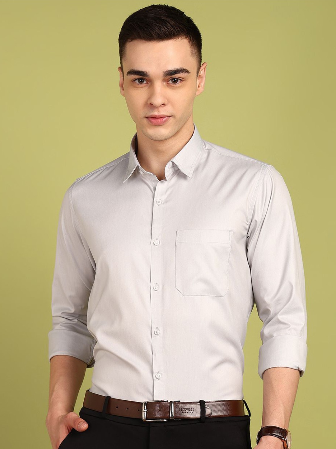 

FUBAR Men Slim Fit Solid Casual Shirt, Grey
