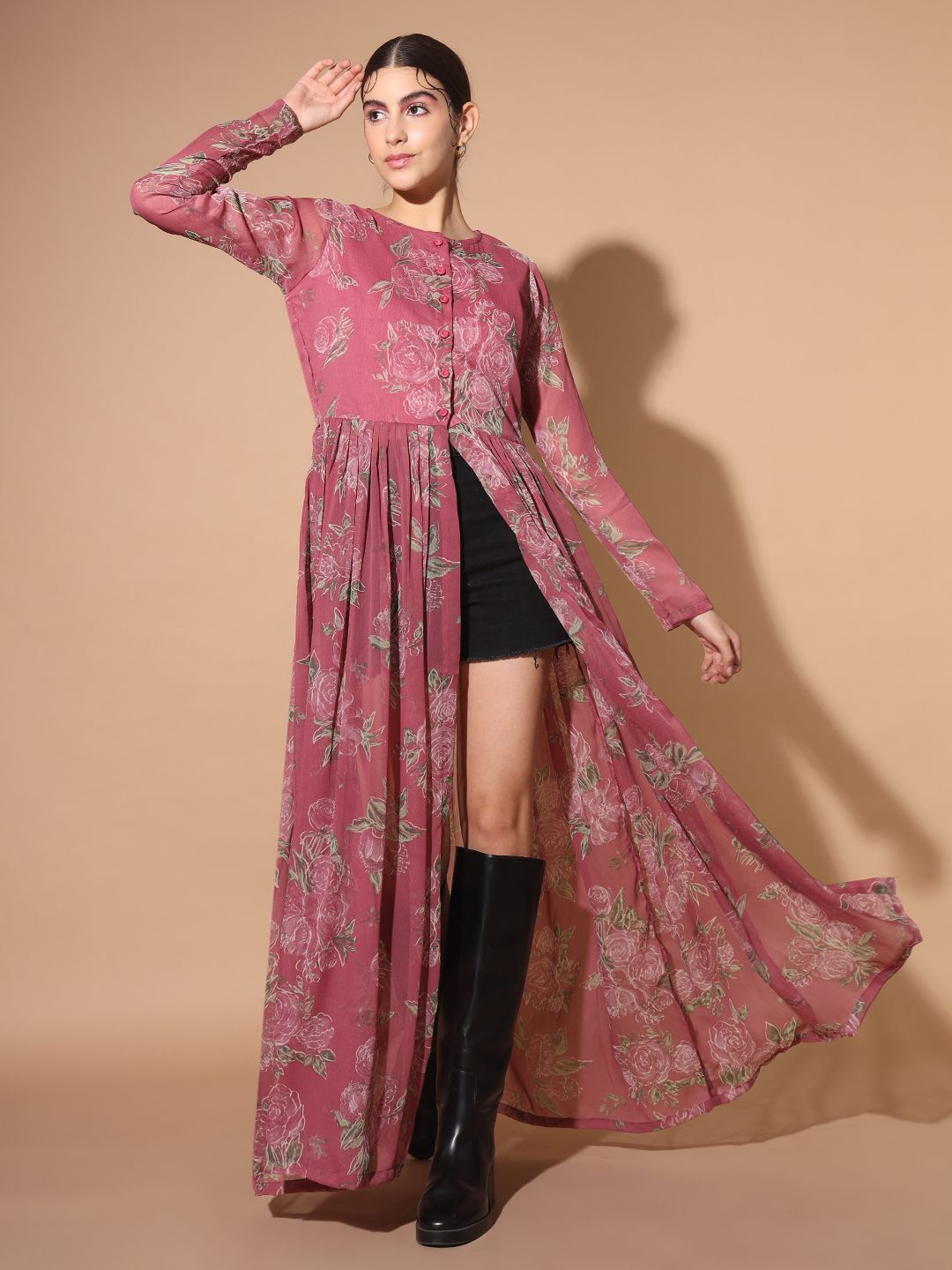 

BAESD Women Printed Tunic, Pink