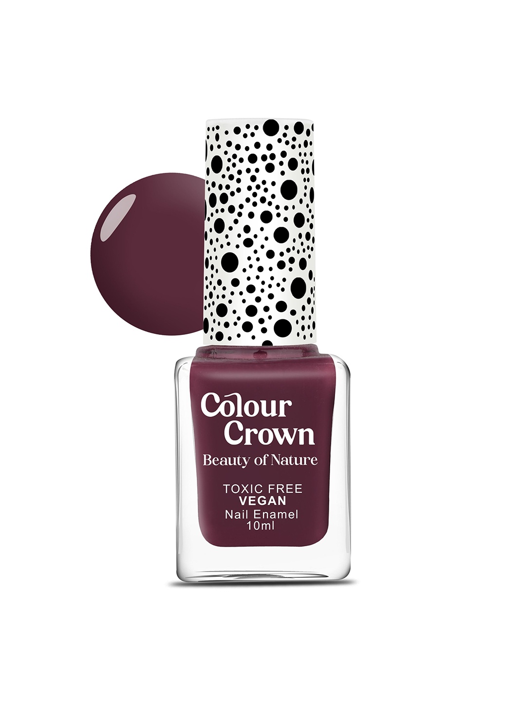 

CROWN Colour Crown 21 Longwear Glossy Finish Nail Polish-C110, Burgundy