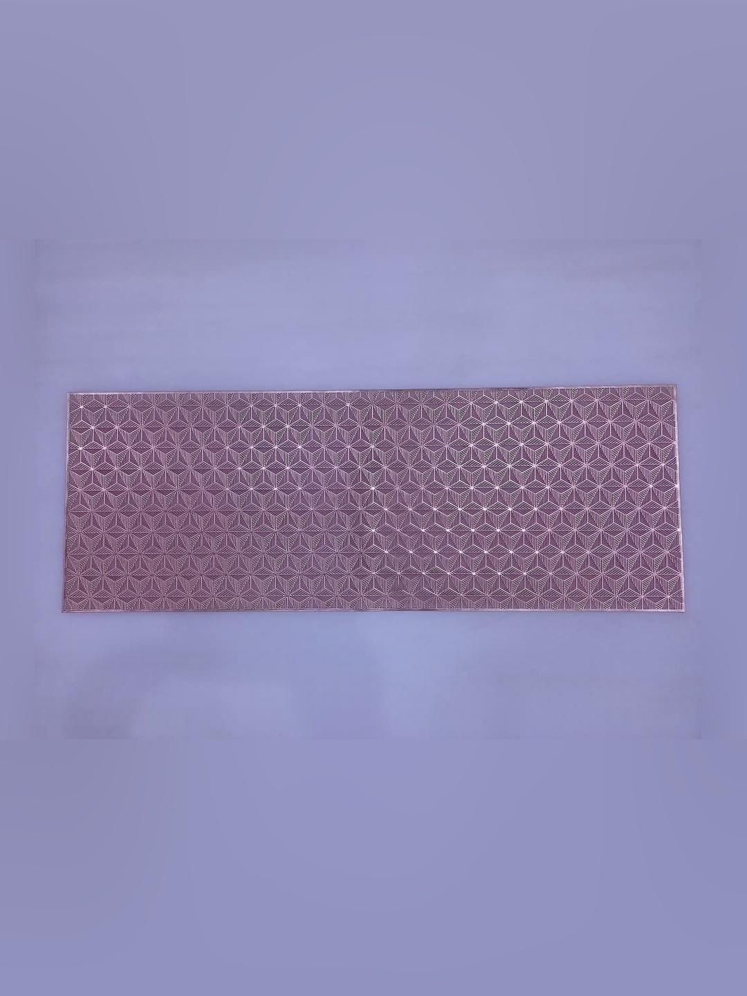 

LooMantha Copper Toned Geometric Table Runner