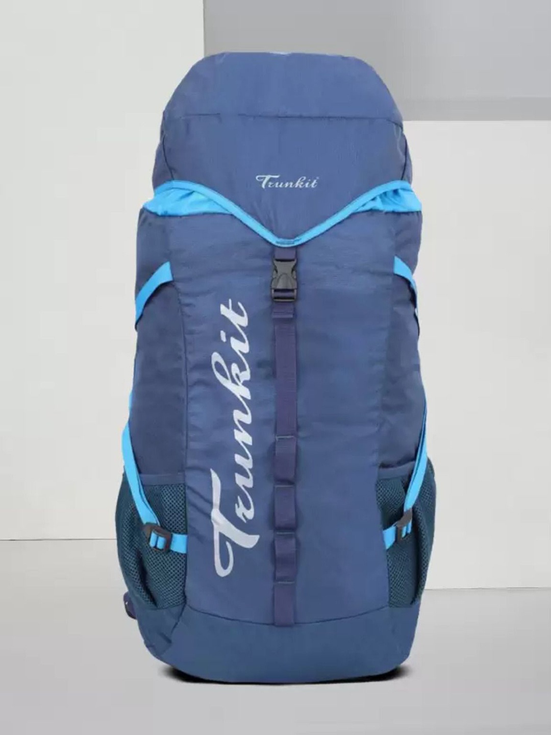 

TRUNKIT Unisex Color-Blocked Water Resistance Trekking Hiking Rucksack, Blue