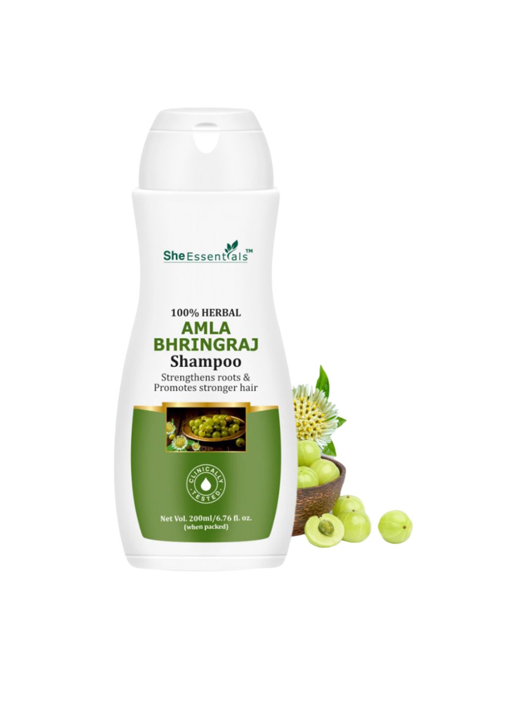 

She Essentials Amla Bhringraj Hair Shampoo-200 ml, Transparent