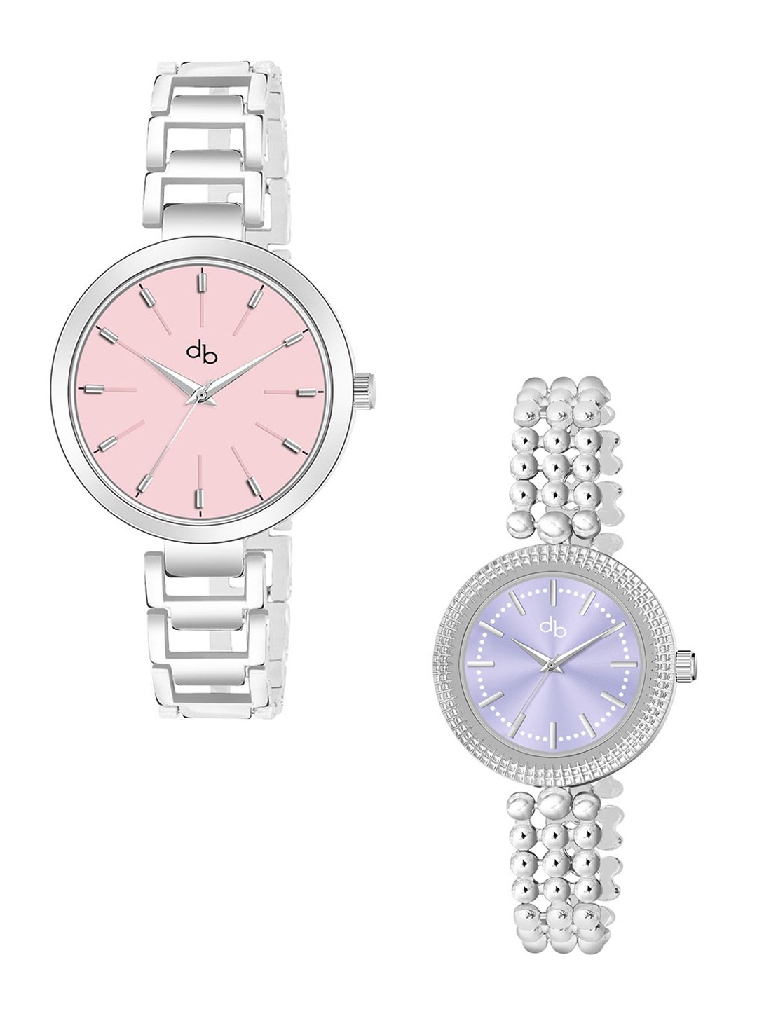 

DressBerry Women Dial & Bracelet Style Straps Analogue Watch DBWatch2-07, Silver