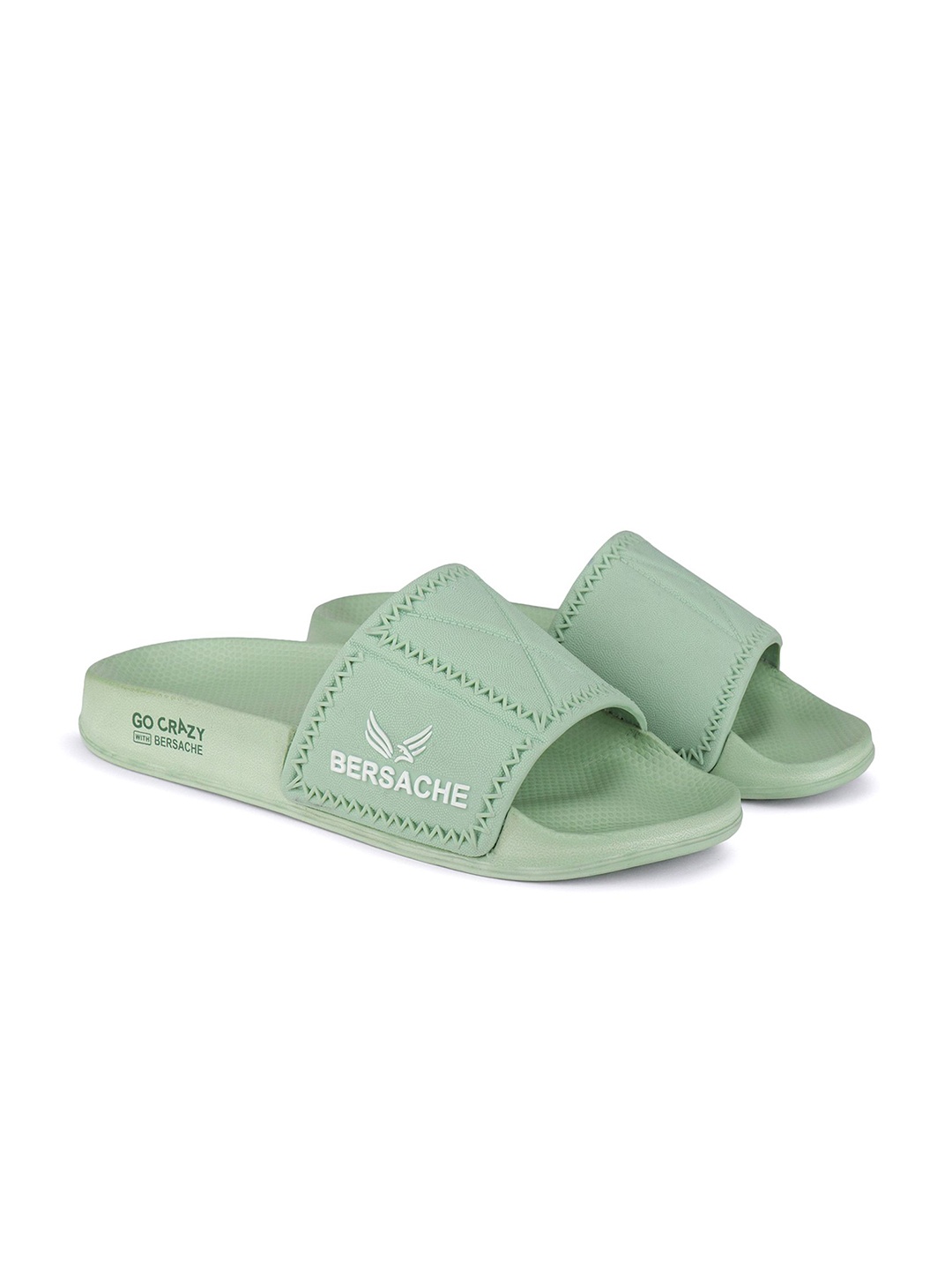 

BERSACHE Men Comfortable Stylish Fashionable Sliders, Green
