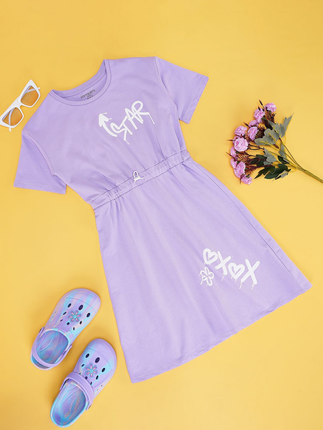 

Pantaloons Junior Girls Solid Sheath Dress, Lavender