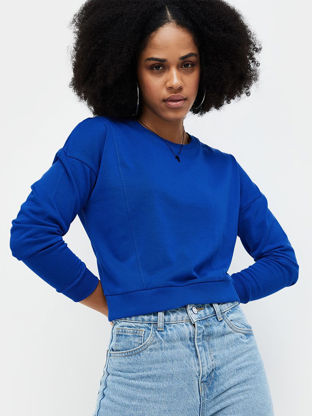 

Ginger by Lifestyle Women Sweatshirt 1000014017600-BLUE-Blue